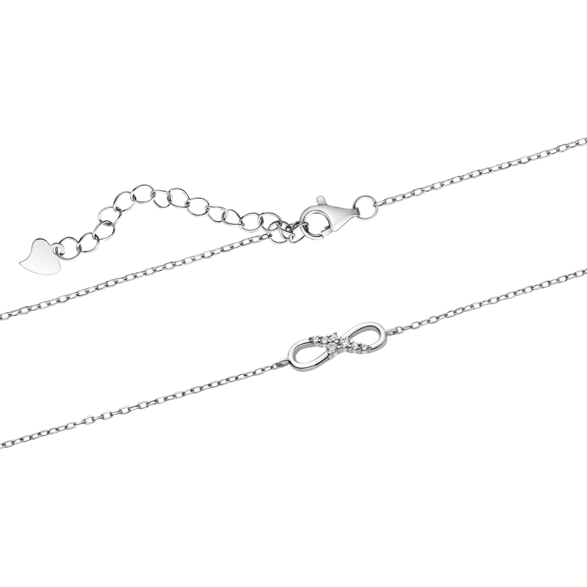 Bransoletka z cyrkoniami - nieskończoność