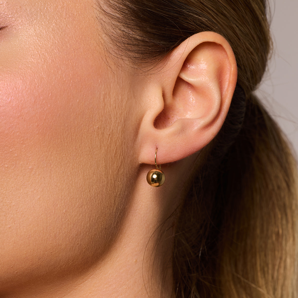 Kolczyki złote - kulki - Verona
