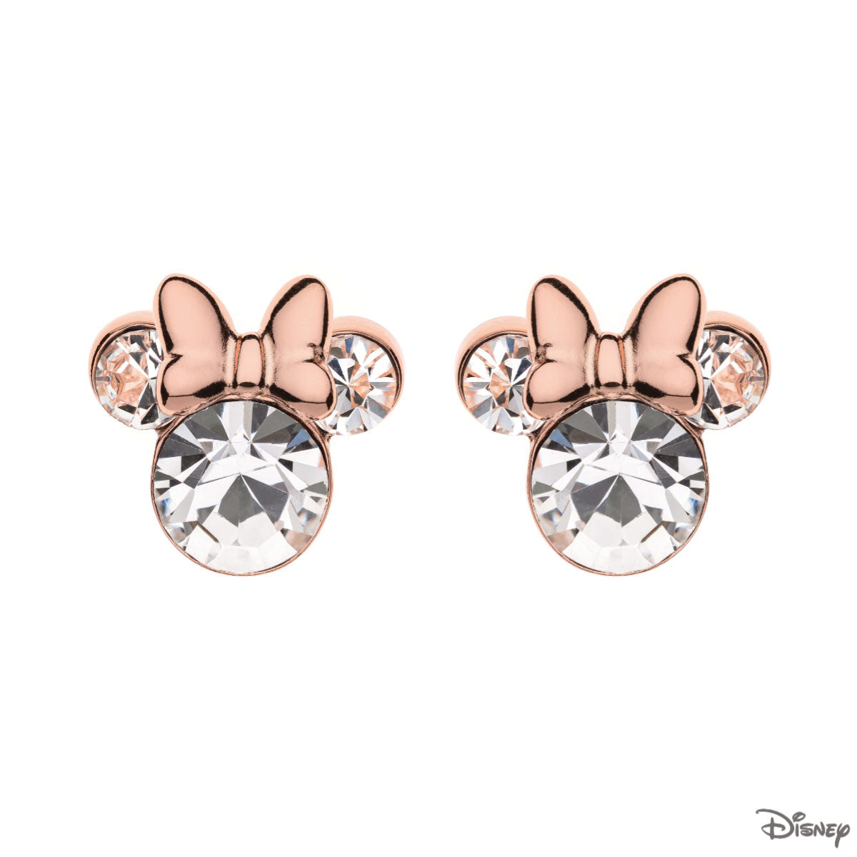 Kolczyki srebrne pozłacane - Myszka Minnie - Disney - Verona