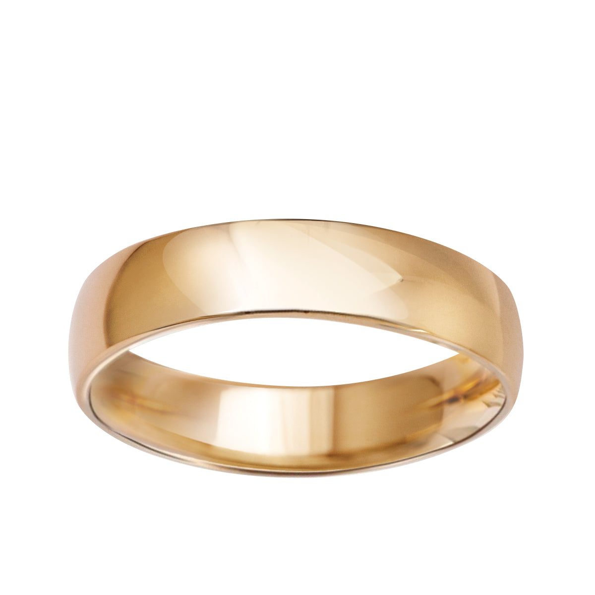 Obrączka ślubna z żółtego złota - 333 - 4 mm