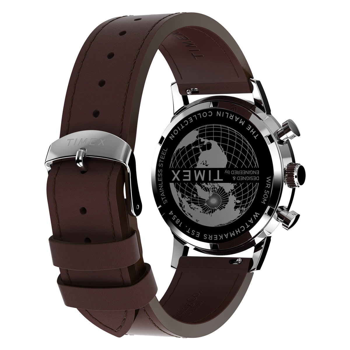 Zegarek na brązowym pasku - Timex Marlin - Verona