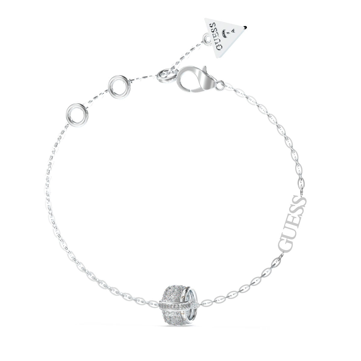 Bransoletka stalowa z cyrkoniami - Guess Jewellery