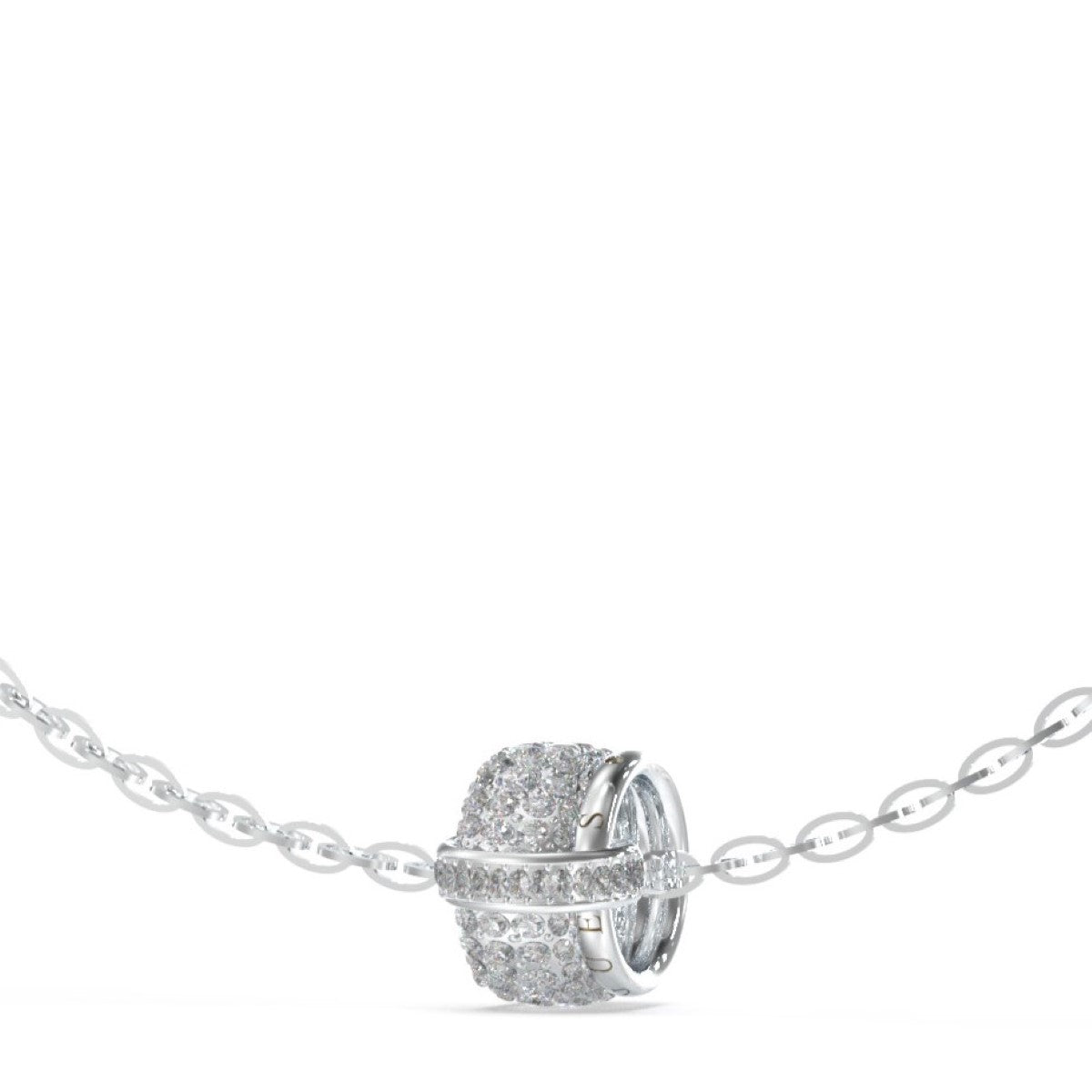 Bransoletka stalowa z cyrkoniami - Guess Jewellery