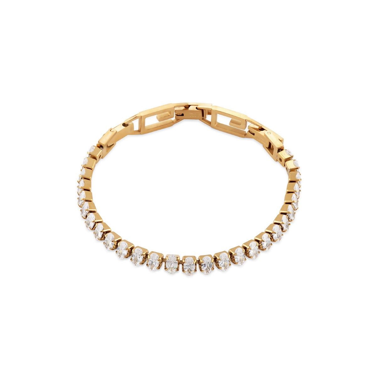 Bransoletka tenisowa stalowa z cyrkoniami - Guess Paradise