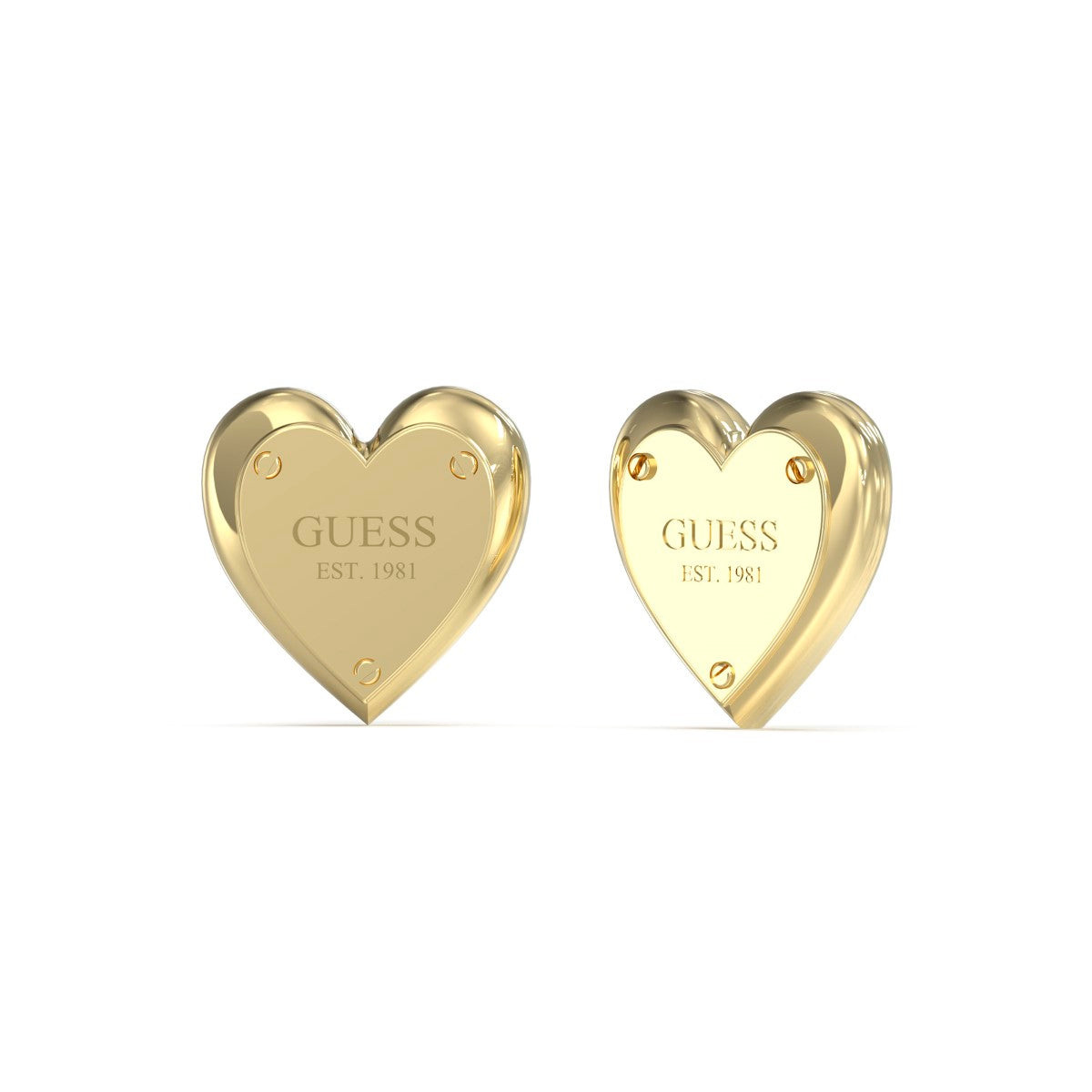 Kolczyki stalowe - serca - Guess All You Need Is Love