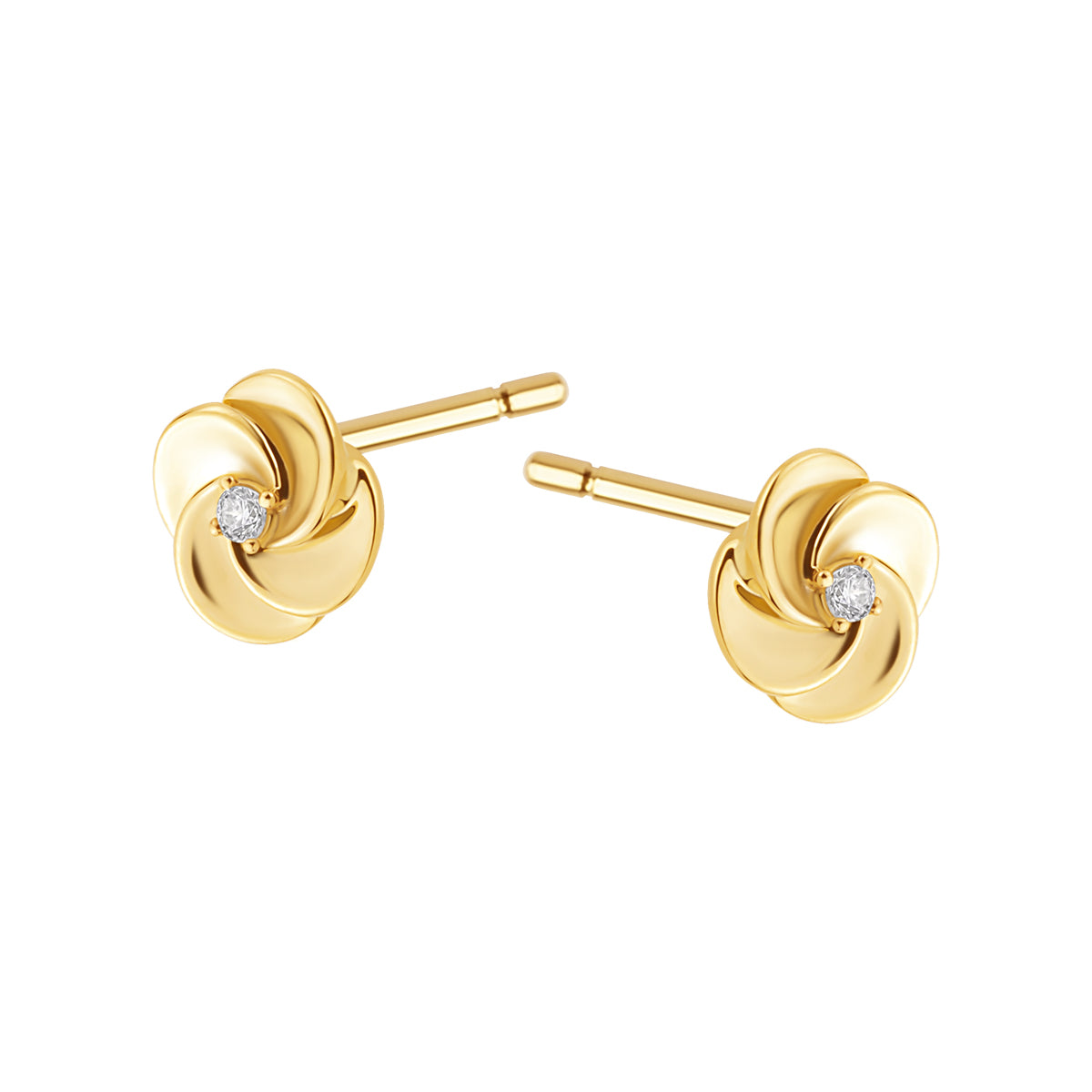 Kolczyki złote z diamentami
