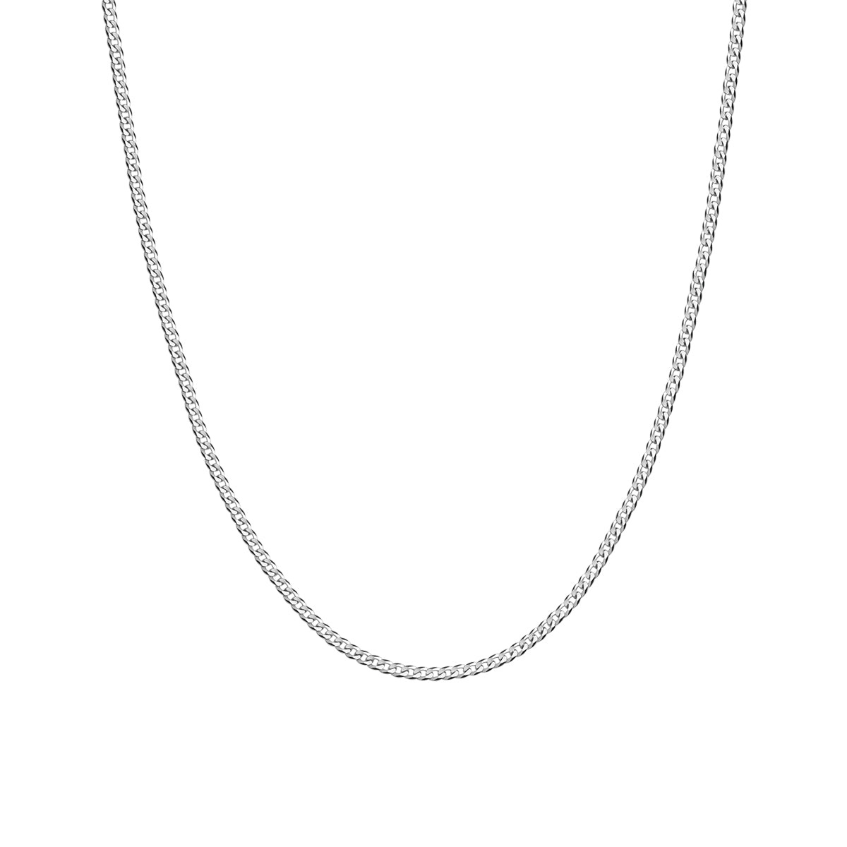 Łańcuszek srebrny - pancerka - 50 cm