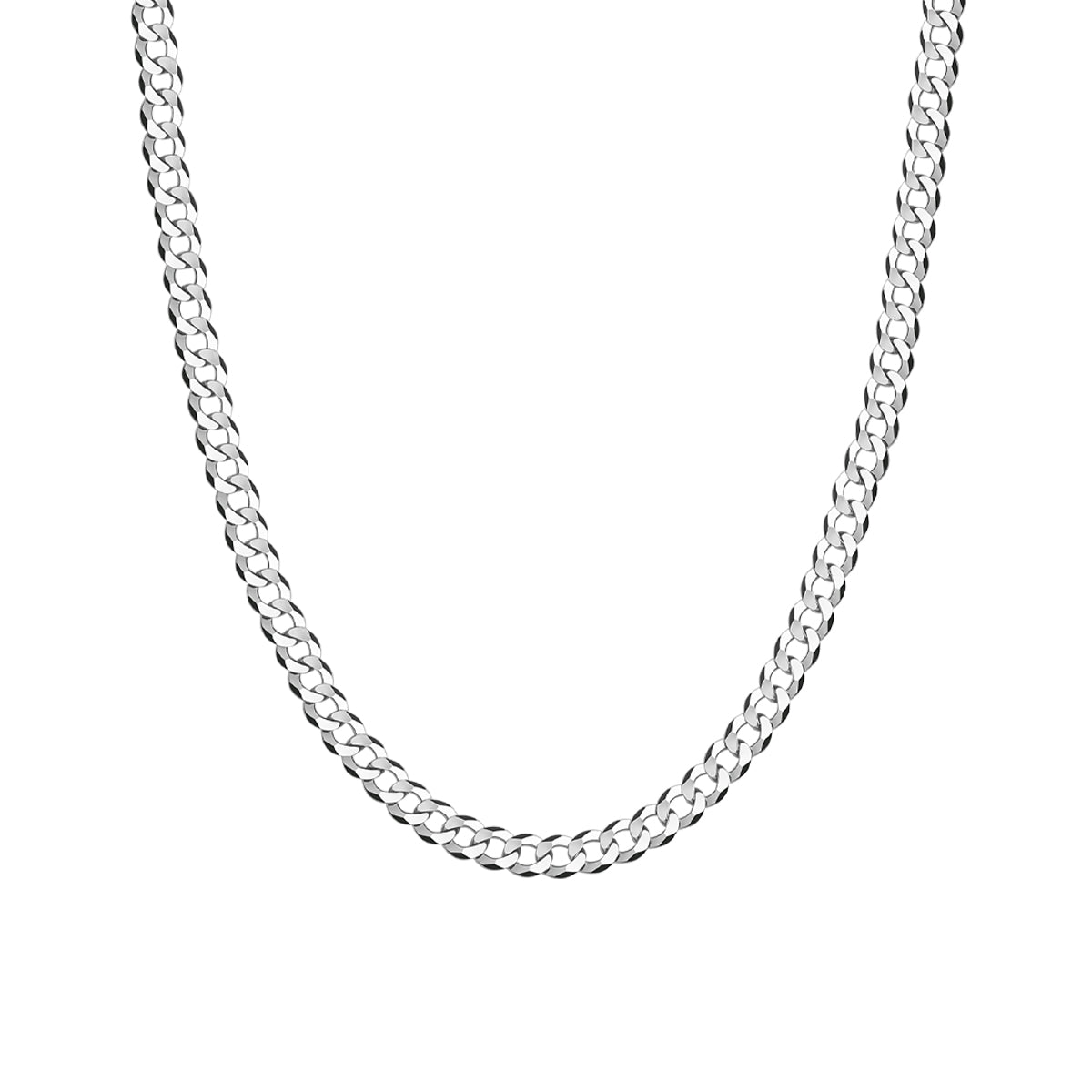 Łańcuszek srebrny - pancerka - 50 cm