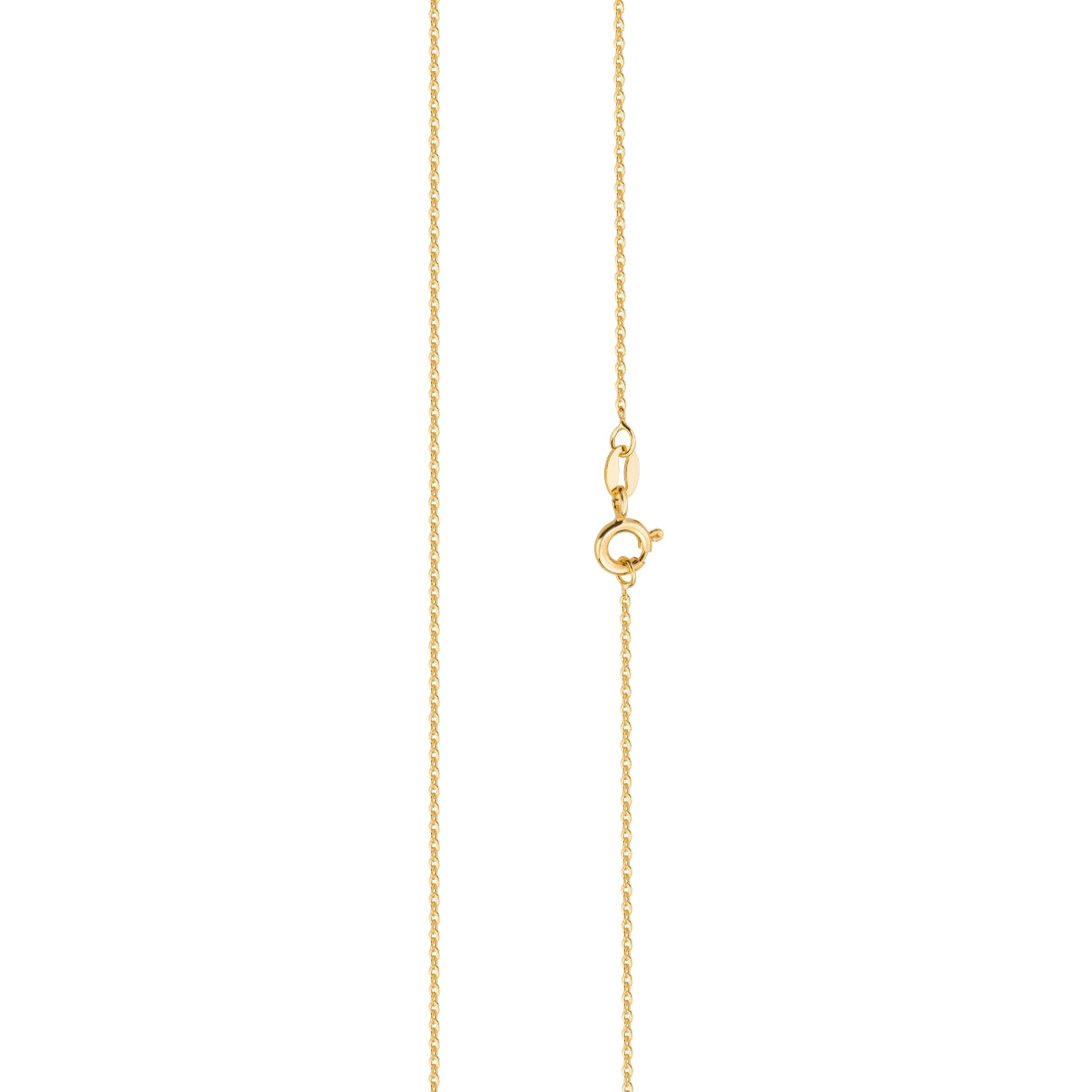 Łańcuszek srebrny pozłacany - ankier - 40 cm