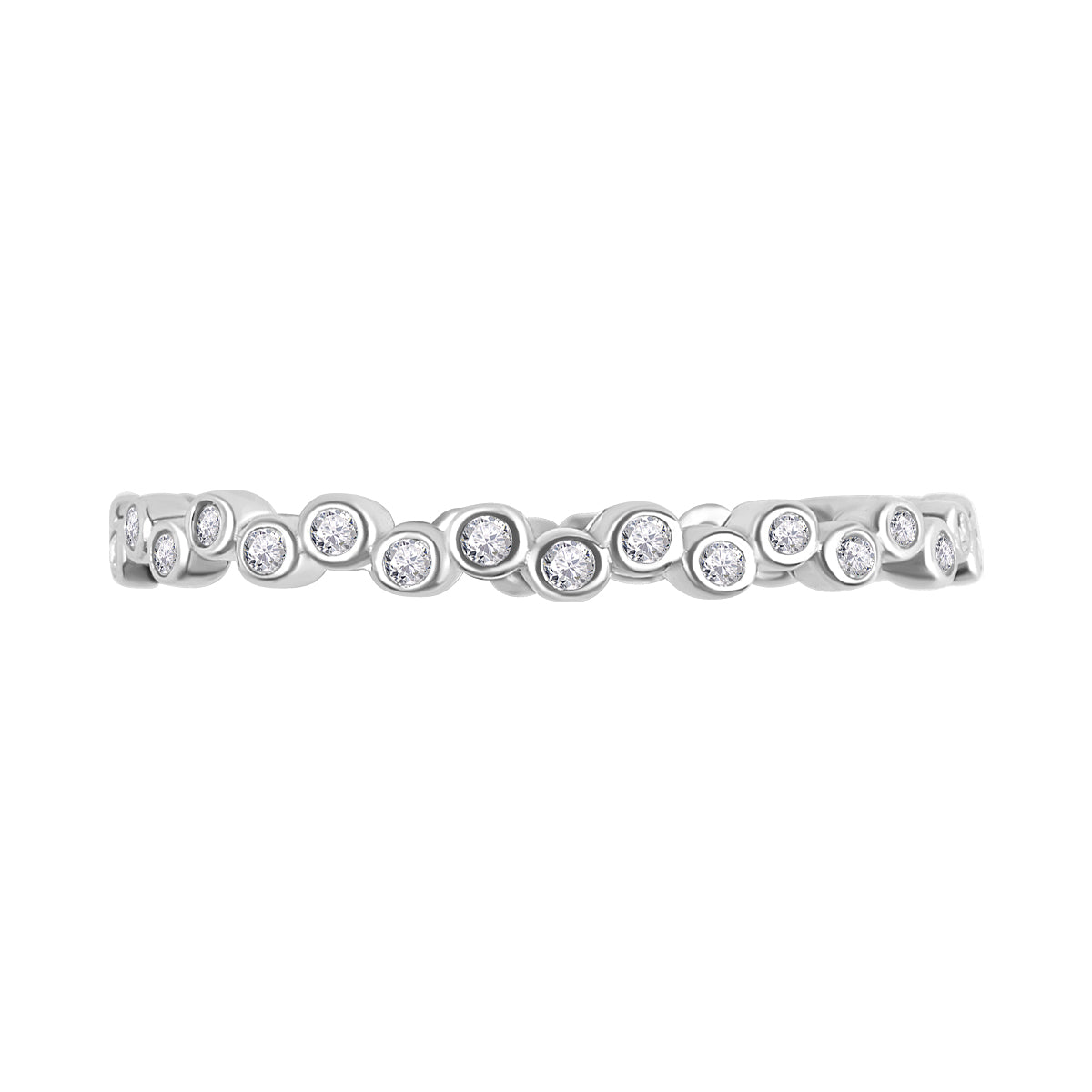 Pierścionek srebrny z cyrkoniami - Verona