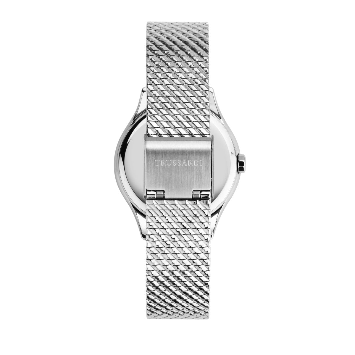 Zegarek na srebrnej bransolecie i bransoletka - komplet - Trussardi City Life White