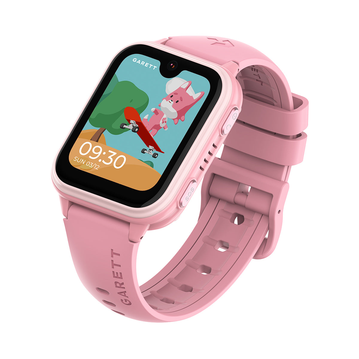Smartwatch na różowym pasku - Garett Kids Vibe 4G - Verona