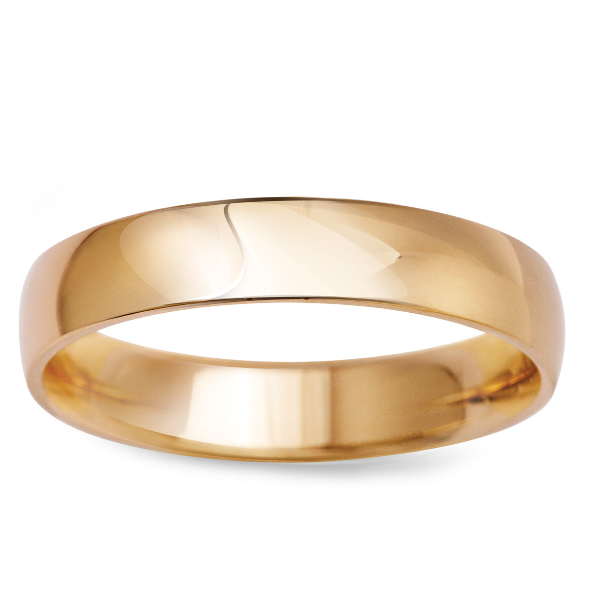 Obrączka ślubna z żółtego złota - 585 - 3,5 mm